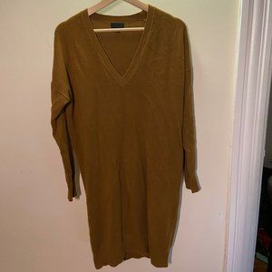 Small J Crew Cashmere Sweater Dress Brown